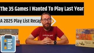 The 35 Games I Wanted to Play Last Year - How Many I Played & Ranking Them All