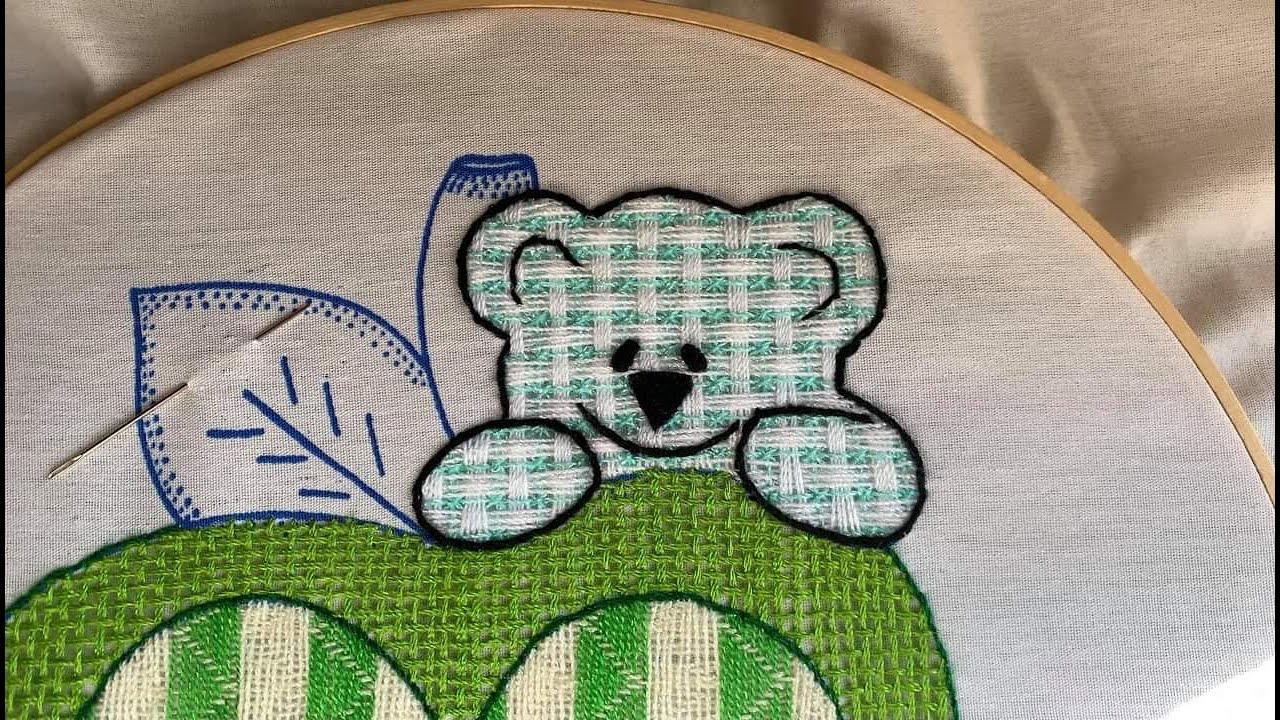 Bordado Fantasía Osito 1 / Hand Embroidery Teddy Bear 🧸 with Fantasy Stitch