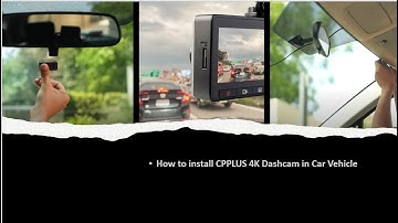 Cpplus 4k dashcam CP-F83 to install Dashcam in Car  #dashcam #cpplus