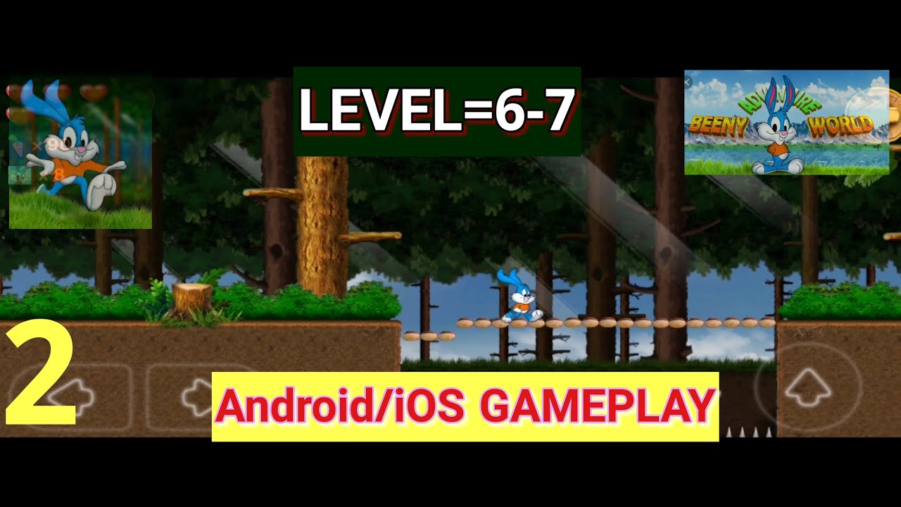 Beeny Rabbit Adventure World gameplay।(Android/iOS)। (LEVEL=6-7 ...