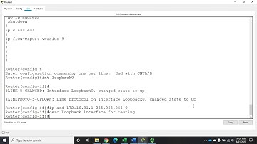 Configuring loopback interfaces on a Cisco router