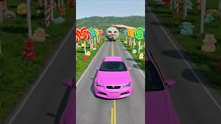 Big & Small Cars vs Giant Hand Slap —BeamNG.drive #ai #gameplay screenshot 4