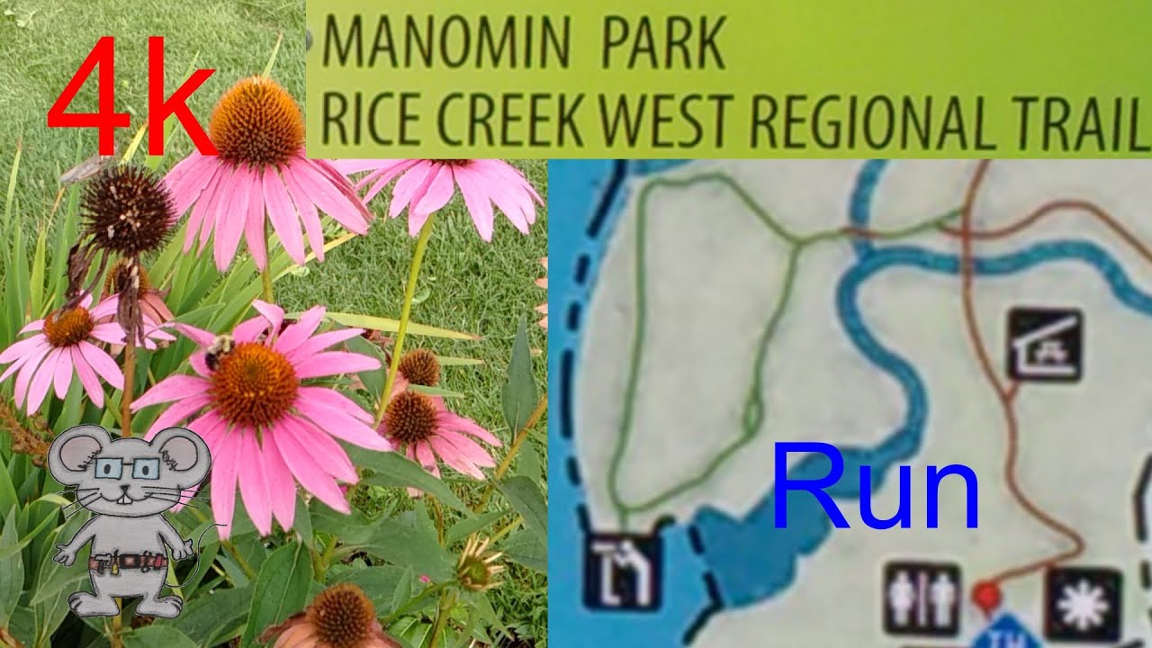 Manomin Park Trail run in 4K