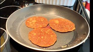 PANCAKES DE ZANAHORIA Y AVENA SIN GLUTEN  Y SIN HUEVO