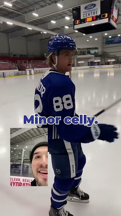 Skating a lap with Willy Nylander of the Toronto Maple Leafs
