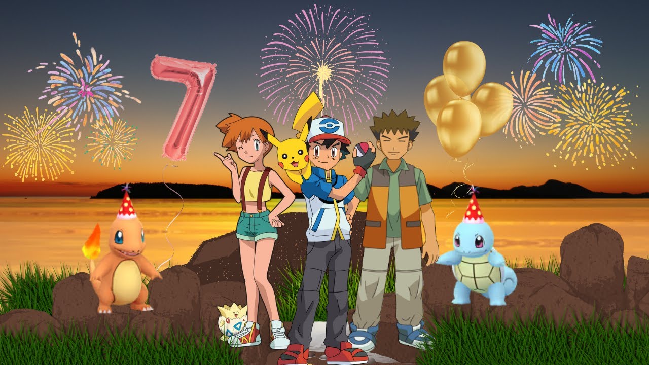 "7TH ANNIVERSARY EVENT" in Pokemon Go! Party hat pokemon Pikachu YouTube