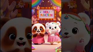 Bubu Dudu Holi Dance 🌈 | Holiya Mein Ude Re Gulal | Baby Dance Shorts