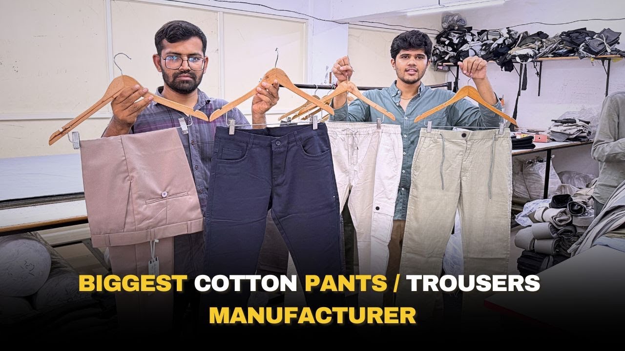 Cotton Pants & Trousers Manufacturer / Gentleman Clothing 