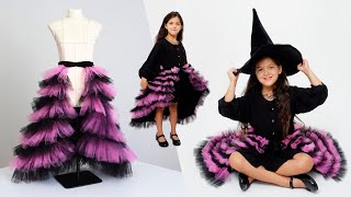 DIY Witch Tutu Skirt for Halloween 🎃 | Easy Costume Idea!