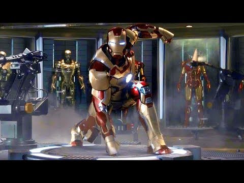 Iron Man 3 - Mark 42 Suit Up Scene - Movie CLIP HD