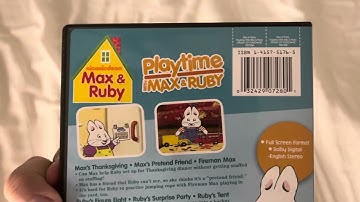 Max And Ruby: Playtime With Max And Ruby DVD Overview