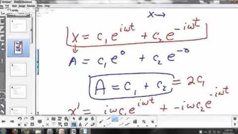 13   01 Harmonic Oscillator   Classical description 36m 10s