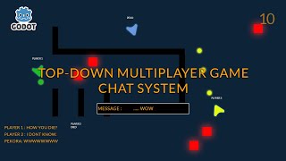 How To Make A Dedicated Server Multiplayer Game in Godot | Chat System