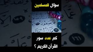 كم عدد سور القران الكريم ؟