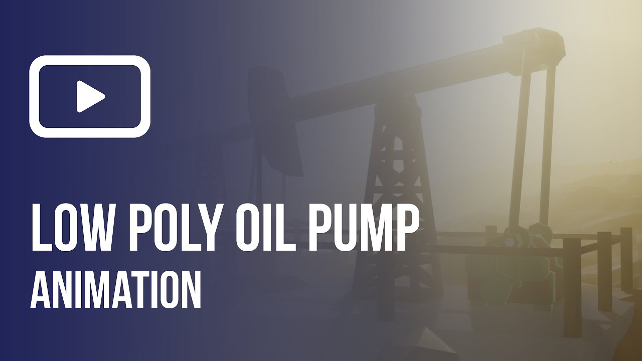 Low Poly Oil Pump Animation Blender 2.81a YouTube