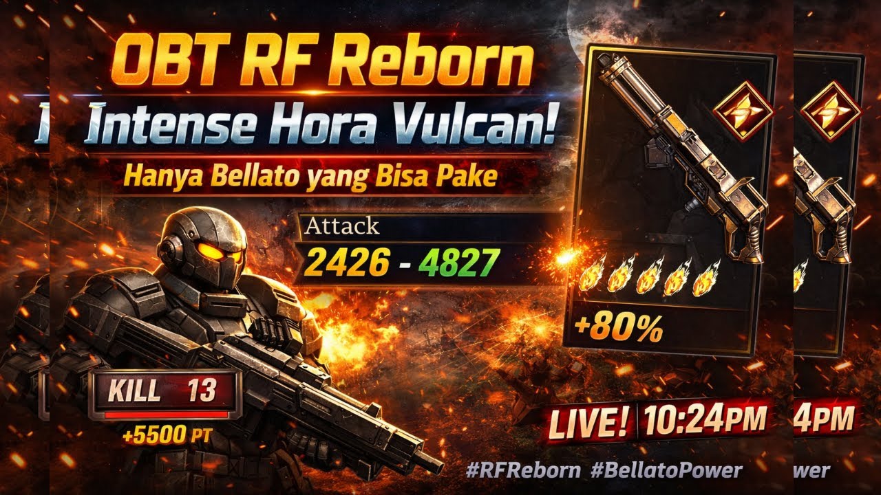 🔫 OBT RF Reborn | Intense Hora Vulcan +5, Rusuh Tanpa Izin