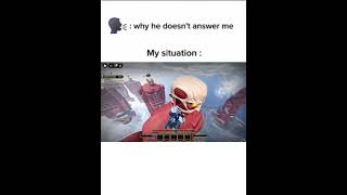 Me vs Colossal Titan Be like inside of aotr #aotr #roblox #haul