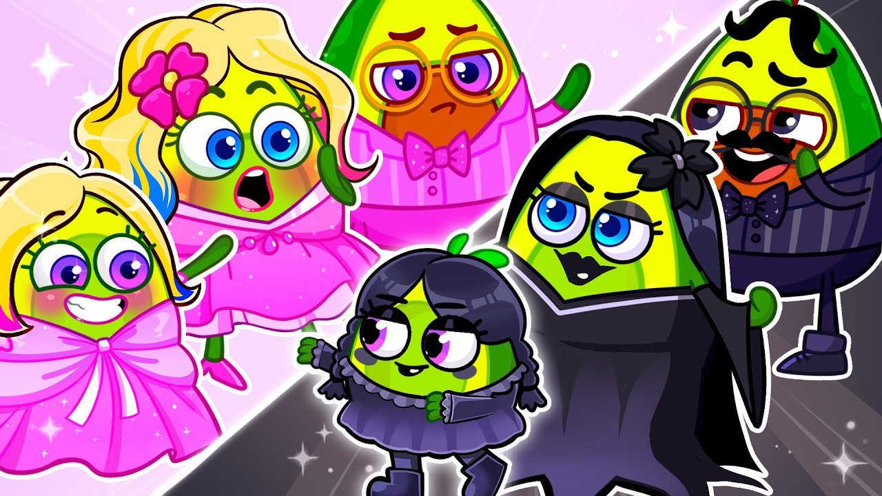 Pink vs Black Challenge 💖🖤 Learn Colors 🌈 Kids Cartoon + Song & Nursery Rhymes | Pit & Penny Stories