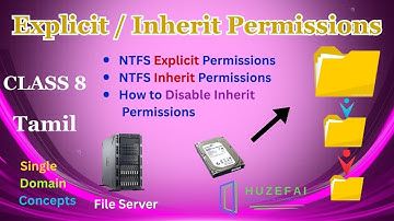 #8 Explicit/Inherit Permissions of NTFS in Tamil | Huzefa