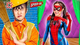 Baby Doll Vs Sara...I Want To Become Spiderman! | Baby Doll And Mike