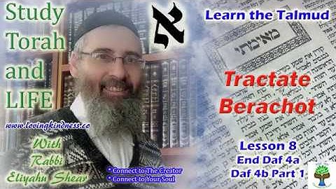 Lessons in Talmud - Tractate Berachot - Lesson 8 Daf 4a end & 4b part 1 (using Koren Talmud Bavli)
