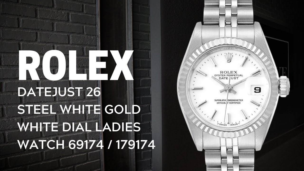 洋楽 Colour Perfect Should've Been Good 1995 Rolex Datejust Steel White Gold Silver Dial Ladies Watch 79174