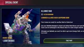 Event Raid 1000 Shanix Transformers Earth Wars