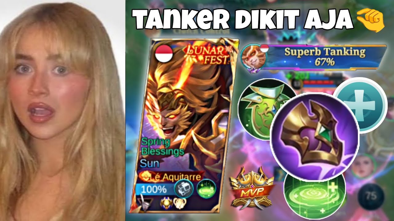 SABRINA CARPENTER HARUS COBA SUN BUILD TANK INI KALAU MAU AUTO MVP!! | MLBB