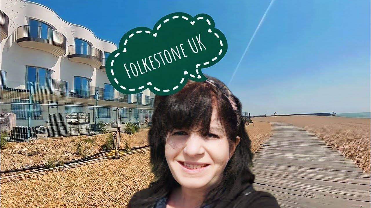 Walking into town centre Folkestone UK