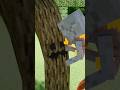 skeleton vs tree monster #minecraft #shorts