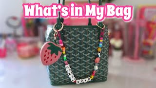 What’s in My Goyard Anjou🍓*the perfect mini bag organizer*