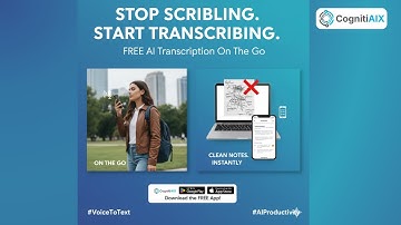 Stop Writing, Start Voice Transcribing | Free AI Note-Taking App