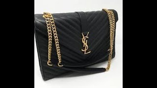 YSL Tri Quilt Envelope Bag Large Handbag Review   Yves Saint Laurent