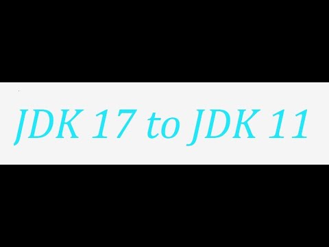 Switch your Java project from jdk17 to jdk 11 #Java #java17 #java11 #jdk11  #jdk17 #jdk