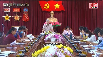BÍ THƯ HUYỆN ỦY XUÂN LỘC LÀM VIỆC VỀ TIẾN ĐỘ XÂY DỰNG NÔNG THÔN MỚI