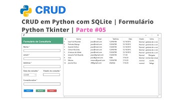 Como criar Formulário em Python | CRUD em Python com SQLite | parte #05