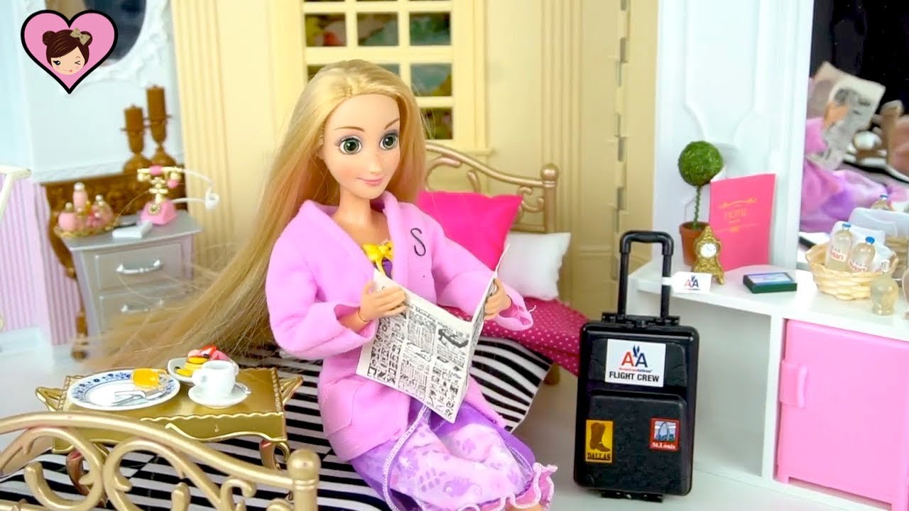 barbie doll hotel set