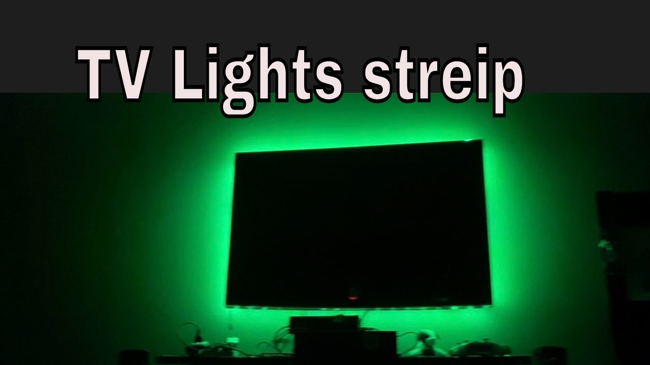 Putting up LED streip lights on my TV for the first time! YouTube
