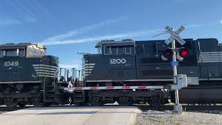 NS 4756 Leads Intermodal East | Township Rd. 247 Railroad Crossing, Arcadia, OH
