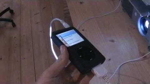 Ipod 6th Gen playing a movie through a projector