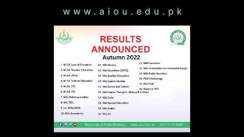 Result of Autumn 🍁 2022 | Result of Allama Iqbal Open University | Examination result