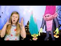 Assistant Babysits Trolls Poppy and PJ Masks Plays Spooky Hide & Seek