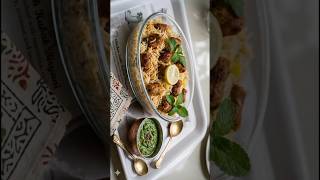 Chicken Seekh Kebab Biryani🍢#ChickenSeekhKebabBiryani #BiryaniLove #ElegantFood #KebabLovers #Foodie