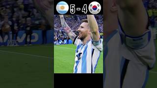 Argentina vs South Korea Imaginary Penalty Shootout #football #youtube #shorts