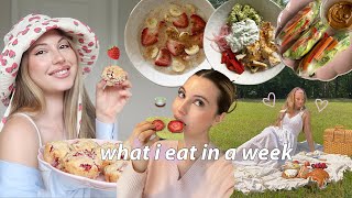 what i eat in a week (summer edition) 🍓🧁