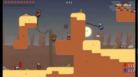 Teeworlds CTF Gameplay