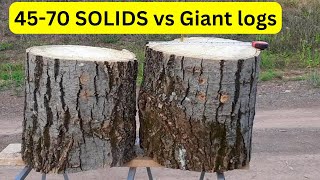 45-70 vs Giant Logs
