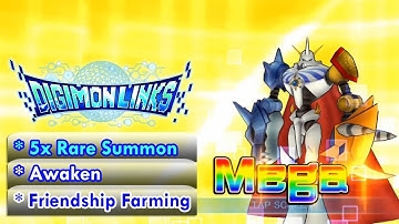 Digimon Links - Rare Summons (5x), Awaken, & Friendship Farming