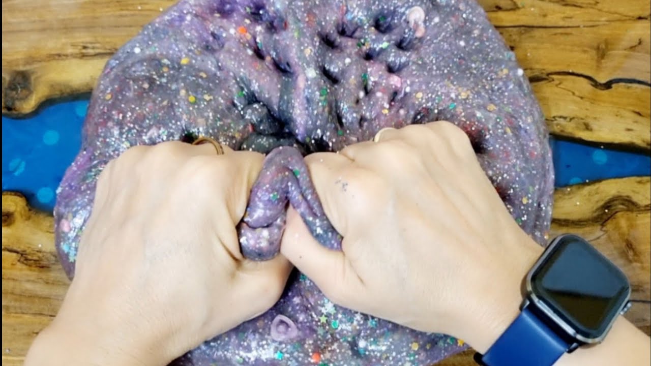Damage Slime Old colored slimes& How to reuse damaged and old slimes; mixing slime ...