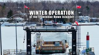 Winter Operation of the Howe Island Ferry - a look at a cable ferry in operation  4K